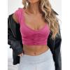 image:imageZeagoo Womens Y2k Tank Tops Sweetheart Neck Going Out Crop Top Cute Slim Fitted Workout TopsRose Red
