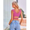 image:imageZeagoo Womens Y2k Tank Tops Sweetheart Neck Going Out Crop Top Cute Slim Fitted Workout TopsRose Red