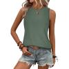 image:imageZeagoo Tank Tops for Women Eyelet Embroidery Crew Neck Casual Summer Sleeveless Shirts