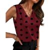 image:imageZeagoo Womens Silk Satin Camisole Tank Tops V Neck Pleated Dressy Casual Sleeveless Blouses Summer Business Work ShirtsZ  Heart