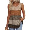 Brown Textured Colorblock