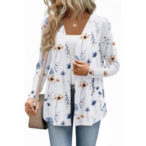 image:imageZeagoo Lightweight Cardigan for Women 2026 Long Sleeve Open Front Casual Cardigans with PocketsBf290