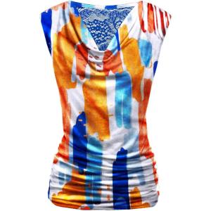 image:imageZeagoo Tank Top for Women Trendy Going Out Tops Sleeveless Shirts Ruched Business Casual Basic Tunic TopsColorful Colorblock