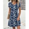 image:imageZeagoo Summer Dresses for Women Casual A Line Dress 2026 V Neck Short Dresses Floral Sundress Pleated Boho DressNavy Floral 02