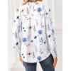 image:imageZeagoo Women Blouses Chiffon Long Sleeve Button Down Shirts Business Causal Dressy Work Top V Neck Summer Spring ClothesMandala Pattern