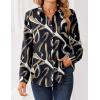 image:imageZeagoo Women Blouses Chiffon Long Sleeve Button Down Shirts Business Causal Dressy Work Top V Neck Summer Spring ClothesMulticolor 312