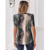 image:imageZeagoo Women Blouses Puff Short Sleeve Tops V Neck Dressy Casual Spring Shirts Boho Floral Cute Clothes 2026Cx278multicolored