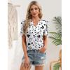 image:imageZeagoo Women Blouses Puff Short Sleeve Tops V Neck Dressy Casual Spring Shirts Boho Floral Cute Clothes 2026Sf291white