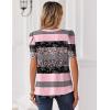 image:imageZeagoo Women Blouses Puff Short Sleeve Tops V Neck Dressy Casual Spring Shirts Boho Floral Cute Clothes 2026Tz245stripe