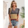 image:imageZeagoo Women Blouses Puff Short Sleeve Tops V Neck Dressy Casual Spring Shirts Boho Floral Cute Clothes 2026Xh553flowers