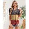 image:imageZeagoo Women Blouses Puff Short Sleeve Tops V Neck Dressy Casual Spring Shirts Boho Floral Cute Clothes 2026Xh553flowers