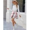 image:imageZeagoo Womens Skirt Basic Mini Skater Skirt 2026 Summer Skirts Stretchable High Waist ALine Valentines SkirtsGw326