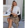 image:imageZeagoo Womens Skirt Basic Mini Skater Skirt 2026 Summer Skirts Stretchable High Waist ALine Valentines SkirtsLeopard Print