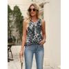 image:imageZeagoo Womens Summer Tank Tops 2026 Pleated V Neck Floral Loose Fit Casual Flowy Boho Tunic Sleeveless ShirtsCx273