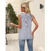 image:imageZeagoo Womens Summer Tank Tops 2026 Pleated V Neck Floral Loose Fit Casual Flowy Boho Tunic Sleeveless ShirtsDh62