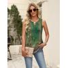image:imageZeagoo Womens Summer Tank Tops 2026 Pleated V Neck Floral Loose Fit Casual Flowy Boho Tunic Sleeveless ShirtsMz839