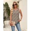 image:imageZeagoo Womens Summer Tank Tops 2026 Pleated V Neck Floral Loose Fit Casual Flowy Boho Tunic Sleeveless ShirtsSf154