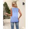 image:imageZeagoo Womens Summer Tank Tops 2026 Pleated V Neck Floral Loose Fit Casual Flowy Boho Tunic Sleeveless ShirtsSf166