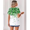 image:imageZeagoo Womens Summer Tops Rolled Short Sleeve V Neck Shirts Casual Dressy Business Work Blouses OutfitsLucky Cloversp77