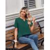 image:imageZeagoo Womens Summer Tops V Neck Short Sleeve Shirts Dressy Casual Blouse Spring Vacation Tshirts ClothesGreen