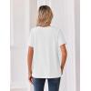 image:imageZeagoo Womens Summer Tops V Neck Short Sleeve Shirts Dressy Casual Blouse Spring Vacation Tshirts ClothesWhite