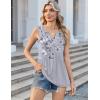 image:imageZeagoo Womens Tank Tops 2026 Sleeveless V Neck Loose Fit Casual Flowy Boho Beach Summer ShirtsFloral Dh62