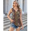image:imageZeagoo Womens Tank Tops 2026 Sleeveless V Neck Loose Fit Casual Flowy Boho Beach Summer ShirtsPrint Mz721