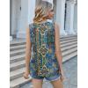 image:imageZeagoo Womens Tank Tops 2026 Sleeveless V Neck Loose Fit Casual Flowy Boho Beach Summer ShirtsPrint Mz779