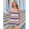 image:imageZeagoo Womens Tank Tops 2026 Sleeveless V Neck Loose Fit Casual Flowy Boho Beach Summer ShirtsStripes Tw669