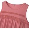image:imageZeagoo Womens Tank Tops 2026 Summer Pleated Scoop Neck Sleeveless Lace Crochet Boho Tops Dressy Casual Loose Fit BlousesCoral