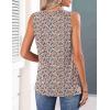 image:imageZeagoo Womens Tank Tops 2026 Summer Pleated Scoop Neck Sleeveless Lace Crochet Boho Tops Dressy Casual Loose Fit BlousesFloral Pink