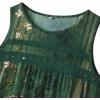 image:imageZeagoo Womens Tank Tops 2026 Summer Pleated Scoop Neck Sleeveless Lace Crochet Boho Tops Dressy Casual Loose Fit BlousesGreen Flower