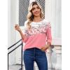 image:imageZeagoo Womens Tops 34 Length Sleeve Blouses Dressy Casual Shirt Pleated Front Tunic Floral Printed Spring ClothesFloral Pink 122