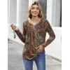 image:imageZeagoo Womens Tops Long Sleeve Shirts Boho Tops for Women 2026 Fall Blouses Ladies Sweatshirts Spring Fashion ClothingA01ethnic Style