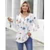 image:imageZeagoo Womens Tops Long Sleeve Shirts Boho Tops for Women 2026 Fall Blouses Ladies Sweatshirts Spring Fashion ClothingA01white Print