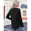 image:imageZeagoo Womens Tops Long Sleeve Shirts Boho Tops for Women 2026 Fall Blouses Ladies Sweatshirts Spring Fashion ClothingBlack