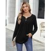image:imageZeagoo Womens Tops Long Sleeve Shirts Boho Tops for Women 2026 Fall Blouses Ladies Sweatshirts Spring Fashion ClothingBlack