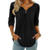 image:imageZeagoo Womens Tops Long Sleeve Shirts Boho Tops for Women 2026 Fall Blouses Ladies Sweatshirts Spring Fashion ClothingBlack