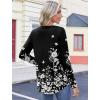 image:imageZeagoo Womens Tops Long Sleeve Shirts Boho Tops for Women 2026 Fall Blouses Ladies Sweatshirts Spring Fashion ClothingBlack Print