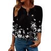 image:imageZeagoo Womens Tops Long Sleeve Shirts Boho Tops for Women 2026 Fall Blouses Ladies Sweatshirts Spring Fashion ClothingBlack Print
