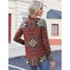 image:imageZeagoo Womens Tops Long Sleeve Shirts Boho Tops for Women 2026 Fall Blouses Ladies Sweatshirts Spring Fashion ClothingEthnic Rug Pattern