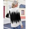image:imageZeagoo Womens Tops Long Sleeve Shirts Boho Tops for Women 2026 Fall Blouses Ladies Sweatshirts Spring Fashion ClothingGradient Black White
