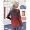 image:imageZeagoo Womens Tops Long Sleeve Shirts Boho Tops for Women 2026 Fall Blouses Ladies Sweatshirts Spring Fashion ClothingGradient Ethnic Style