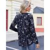 image:imageZeagoo Womens Tops Long Sleeve Shirts Boho Tops for Women 2026 Fall Blouses Ladies Sweatshirts Spring Fashion ClothingNavy Blue Flowers