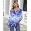 image:imageZeagoo Womens Tops Long Sleeve Shirts Boho Tops for Women 2026 Fall Blouses Ladies Sweatshirts Spring Fashion ClothingPurple Flowers