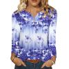 image:imageZeagoo Womens Tops Long Sleeve Shirts Boho Tops for Women 2026 Fall Blouses Ladies Sweatshirts Spring Fashion ClothingPurple Flowers