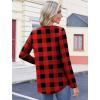 image:imageZeagoo Womens Tops Long Sleeve Shirts Boho Tops for Women 2026 Fall Blouses Ladies Sweatshirts Spring Fashion ClothingRed Plaid