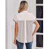 image:imageZeagoo Womens Tops Short Sleeve Shirts Button Down Casual Blouses V Neck Outfits Summer Spring Clothes 2026Multi