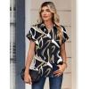 image:imageZeagoo Womens Tops Short Sleeve Shirts Button Down Casual Blouses V Neck Outfits Summer Spring Clothes 2026Multicolor312