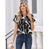 image:imageZeagoo Womens Tops Short Sleeve Shirts Button Down Casual Blouses V Neck Outfits Summer Spring Clothes 2026Multicolor312